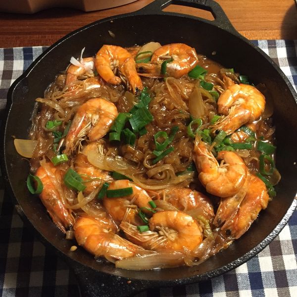 鮮蝦粉絲煲 : 哈達威一起做