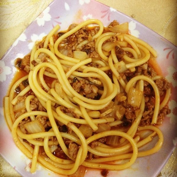 茄汁義大利麵：陳思穎 一起做