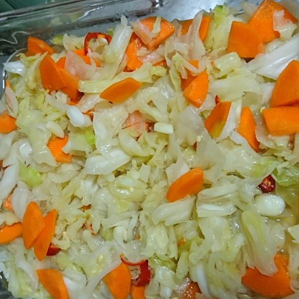 原來如此簡單做的『台式泡菜』。：fen 一起做