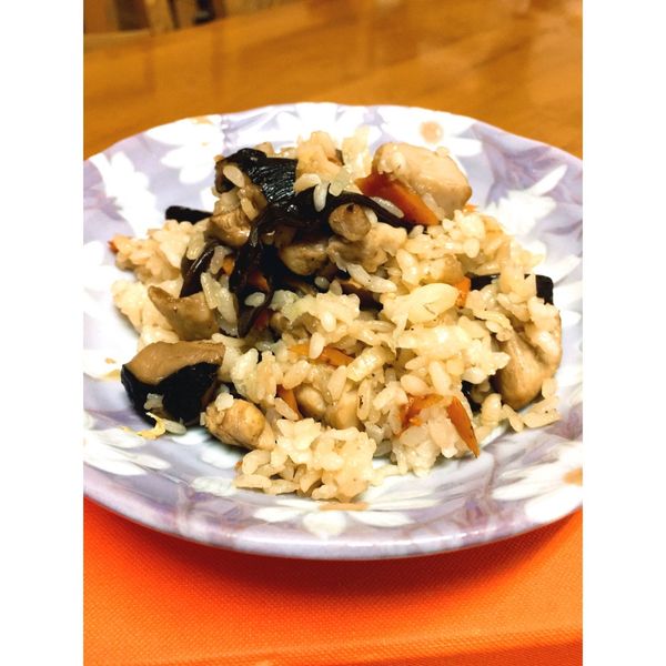 雞肉野菇炊飯：asap s bi 一起做