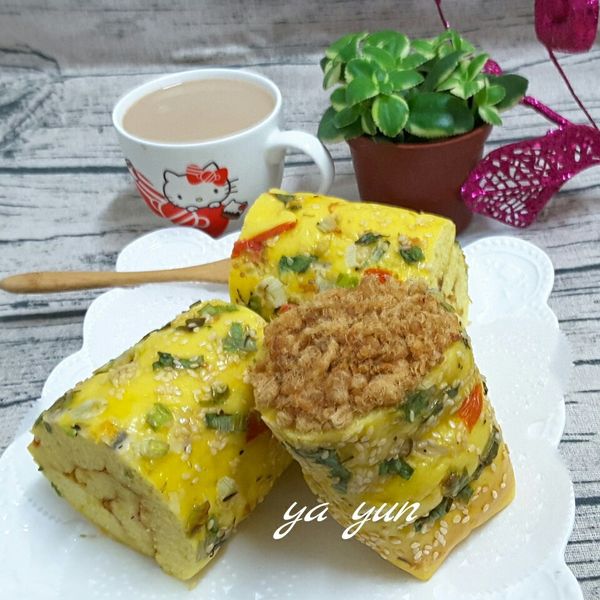 香葱肉鬆麵包卷 : Grace Lee一起做