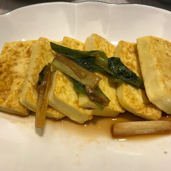 蔥燒雞蛋豆腐 : 柔安一起做