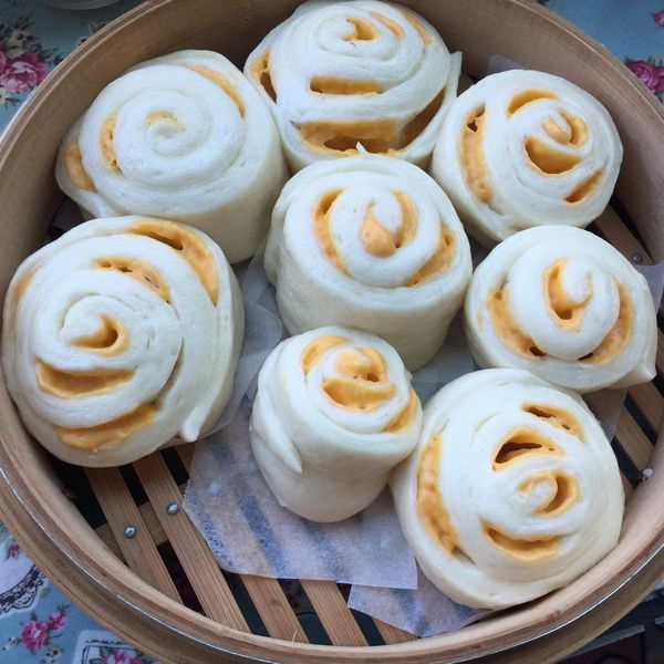 鮮奶起司饅頭【松下烘焙賽】 : karen一起做