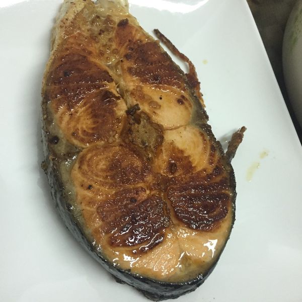 乾煎鮭魚 : Jing Lin一起做