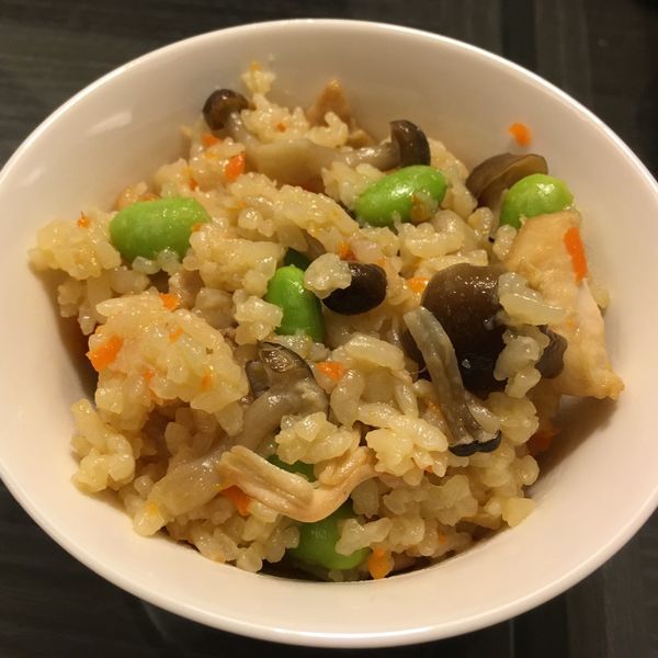 日式雞肉野菇炊飯 : nobodykevin一起做