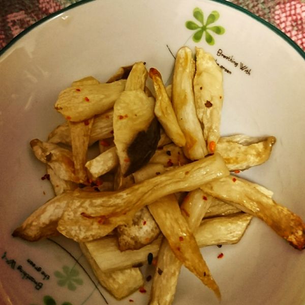 低卡~香烤杏鮑菇：Mia Lin 一起做