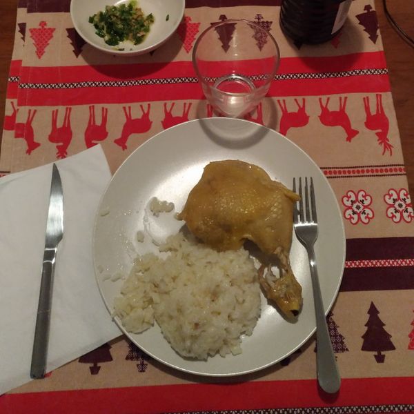 LC鍋料理。海南雞飯（用電鍋也ok）：魔神娜娜 一起做