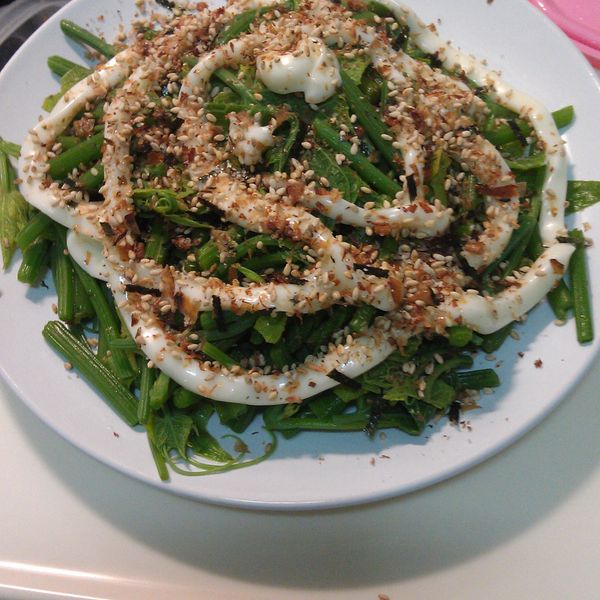 龍鬚菜沙拉：Ella Chiu 一起做