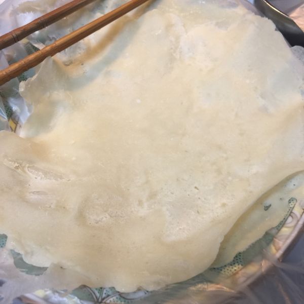 簡易自製潤餅皮(春捲皮):青青 一起做