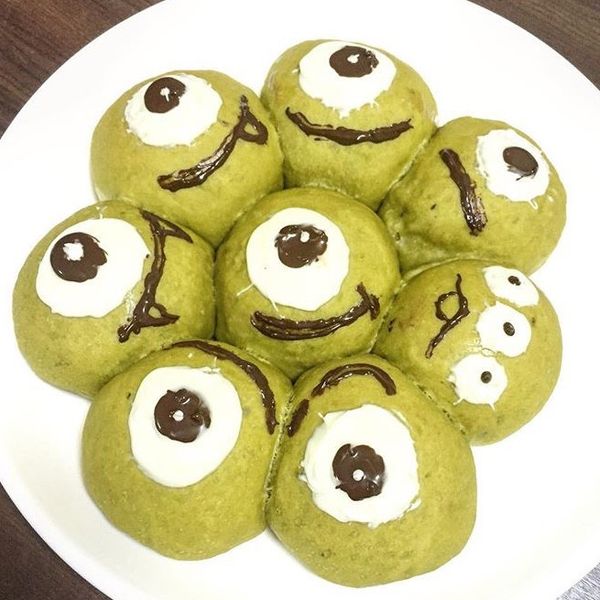 ちぎりパン 大眼仔的抹茶紅豆麵包：羅翊妗 一起做