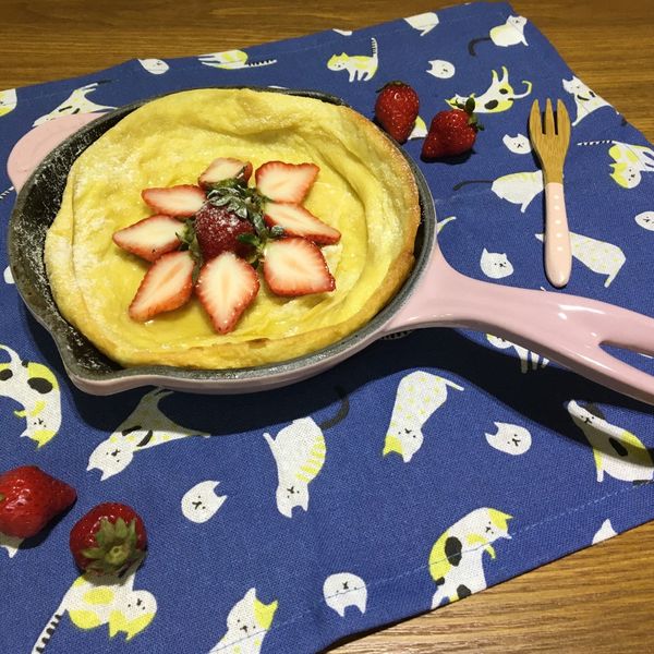 草莓 ❤ 荷蘭寶貝鬆餅 : Heng Yu Lin一起做