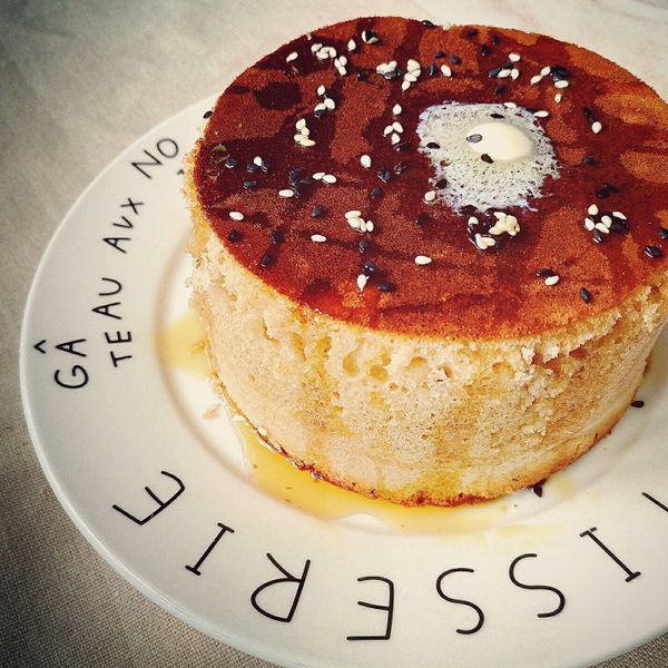 【肉桂打噴嚏】超厚原味鬆餅 : 艾華斯一起做