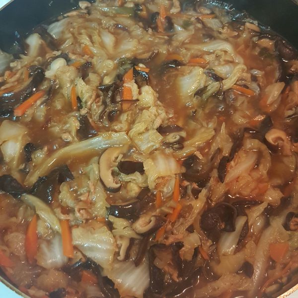 古早味白菜滷 : 紅豆愛江醬一起做