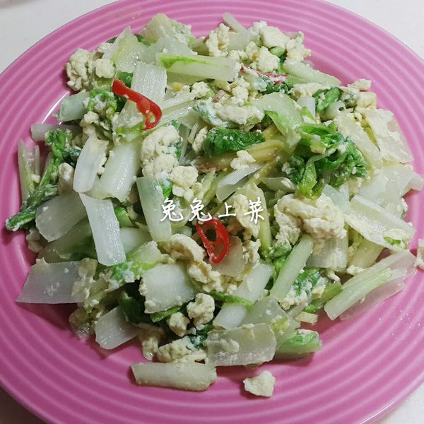 蛋香小白菜 : 兔兔上菜一起做