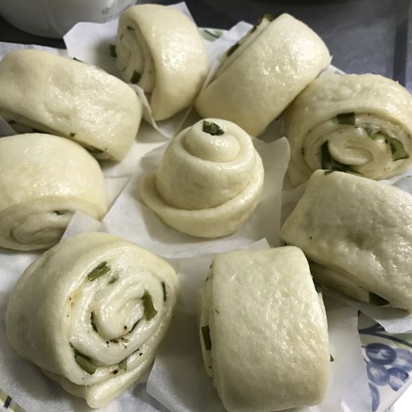 鮮奶蔥花饅頭 : 陳秋怡一起做