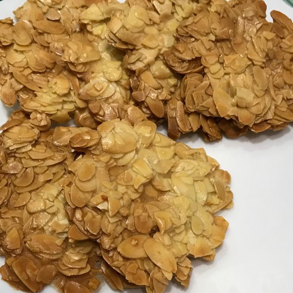 香、酥、脆的杏仁瓦片 : Sue一起做