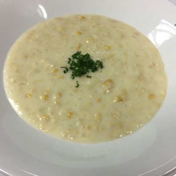 西餐丙級-奶油玉米濃湯 : 乙211白新佑一起做