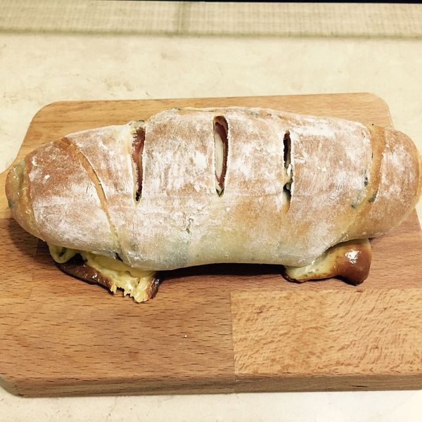 義式羅勒火腿起司麵包 : 李婉綺一起做