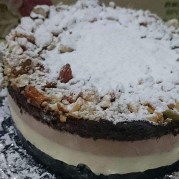 巧克力雙重奏乳酪蛋糕（5吋、免烤箱） : 才雙寶媽咪一起做