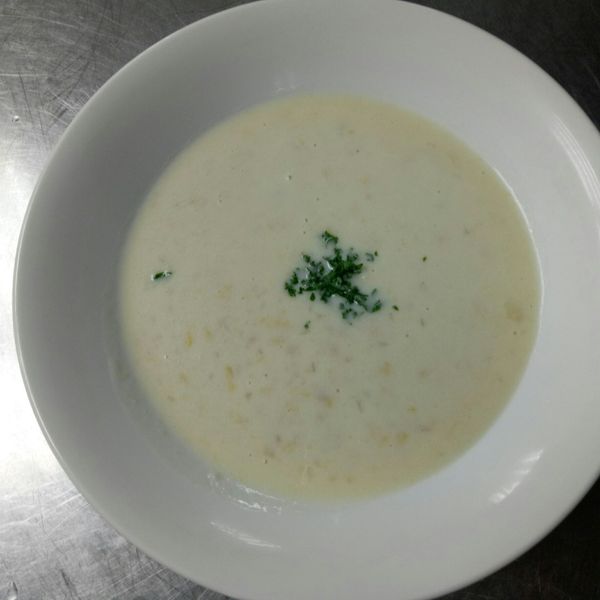 西餐丙級-奶油玉米濃湯 : 乙249林詠誠一起做