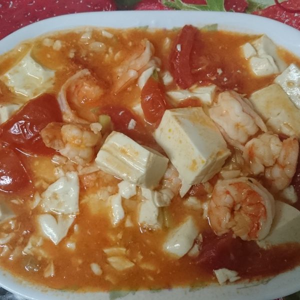 [鮮蝦番茄豆腐]簡易家常菜 : Miyaki Lin一起做