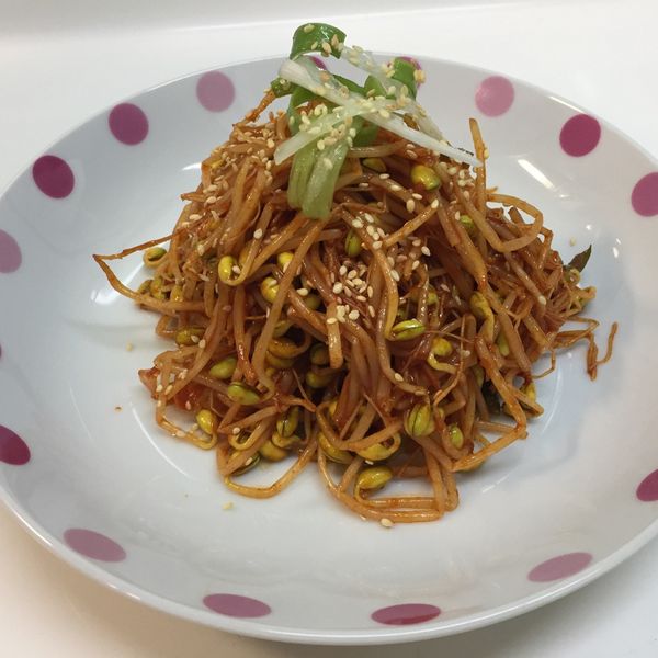 韓式涼拌黃豆芽 : Sasa Lee一起做
