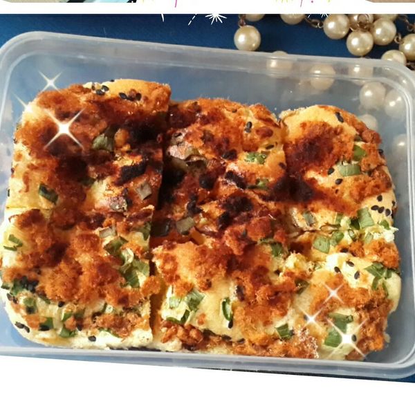 肉鬆蔥花鹹蛋糕：cindy 一起做