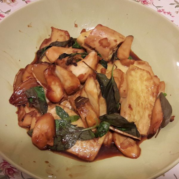 三杯豆腐杏鮑菇 減油清爽版 : ada一起做