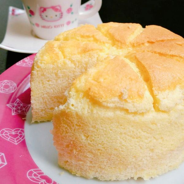 原味戚風蛋糕 : joy一起做