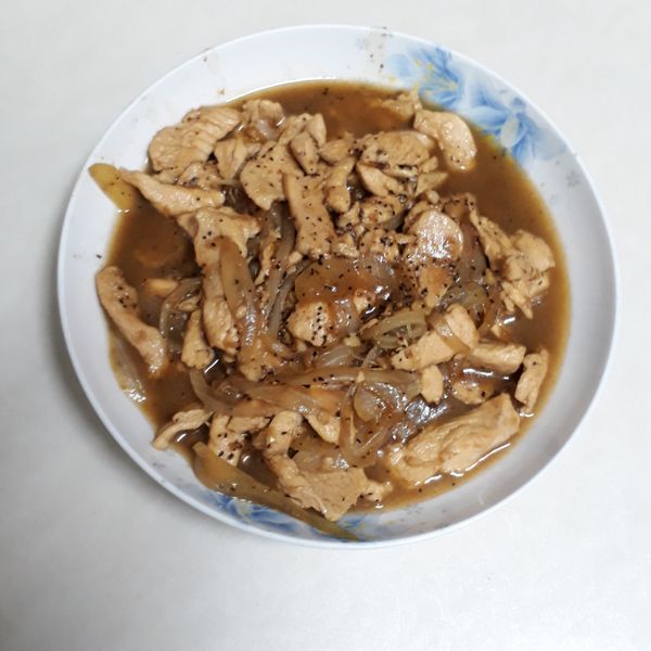 黑胡椒雞柳 : Vita一起做