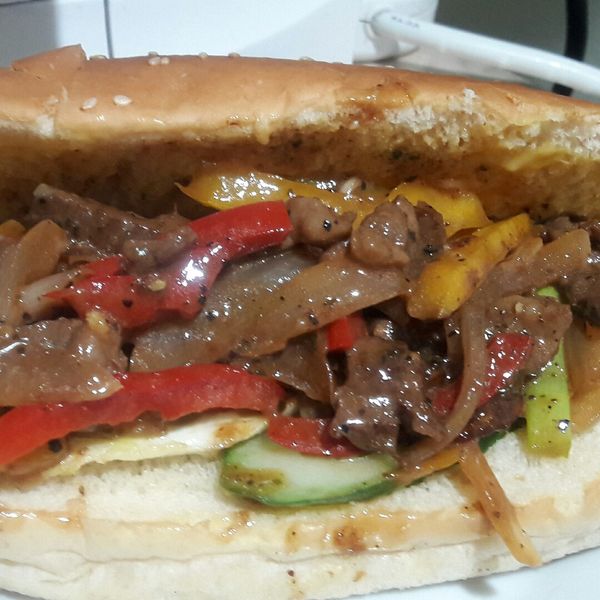 甜椒炒牛肉（黑胡椒口味） : Yishan  Li一起做