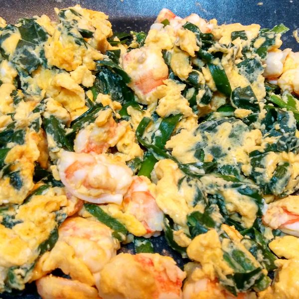 韭菜蝦仁炒蛋 － Polydice 愛料理分享餐第四回 : Amo一起做