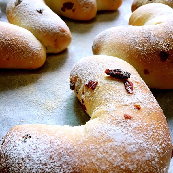 【香濃柔軟】蔓越莓奶油乳酪麵包捲：anne 一起做