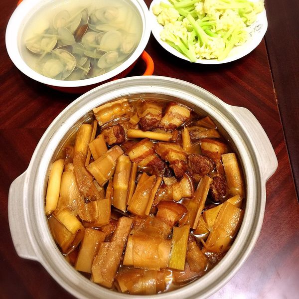 桂竹筍滷肉 : 囷兒一起做