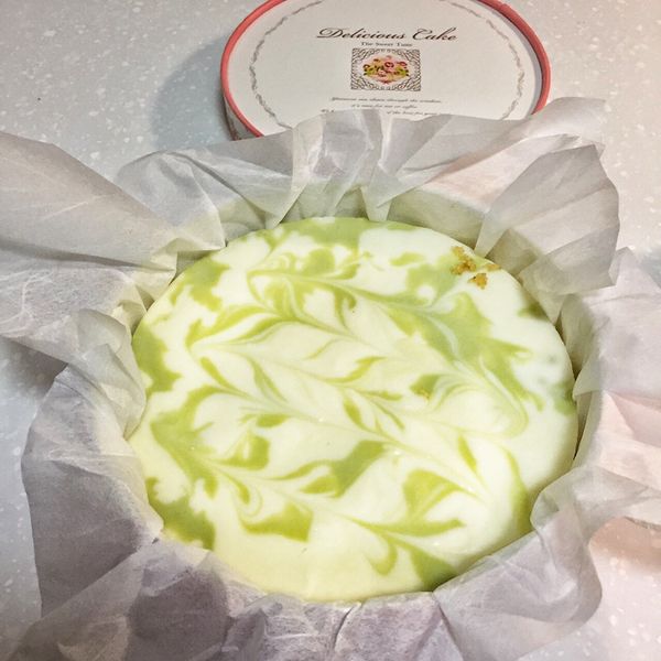 日式抹茶白巧克力乳酪蛋糕（6吋、免烤箱） : 張有佐一起做