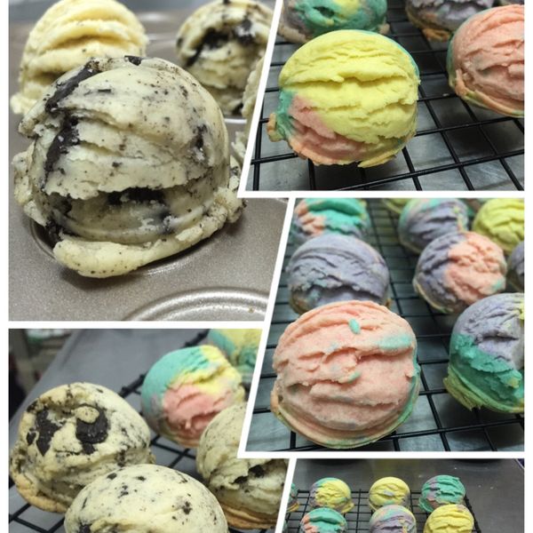 🌈彩虹迷你冰淇淋餅乾:Lin 一起做