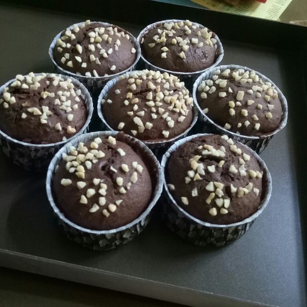 ♡超低糖超少油超好吃の巧克力瑪芬♡ : 康佩伶一起做