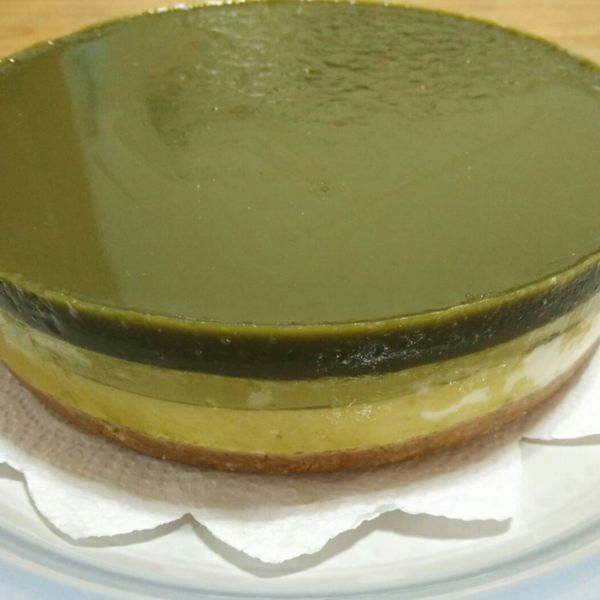 🍵抹茶凍乳酪蛋糕🍵（6吋、免烤箱） : joy一起做