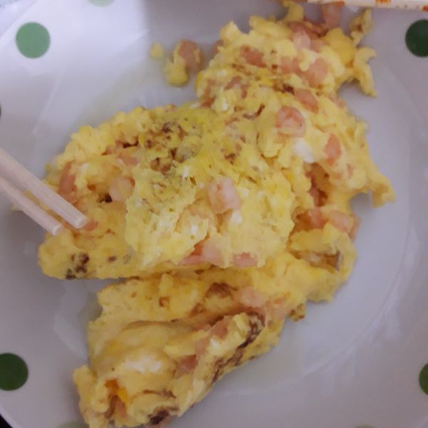 好吃便當菜色~滑蛋蝦仁包：Lala Lau 一起做