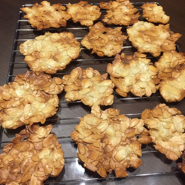 香、酥、脆的杏仁瓦片 : Aiai Wu一起做