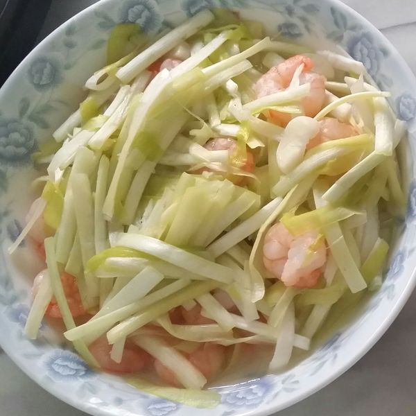 韭黃炒蝦仁：Chun Chun 一起做