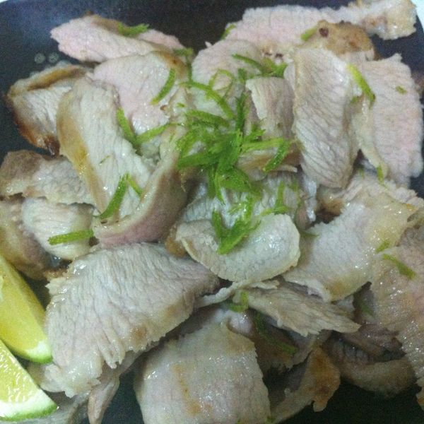 蓁料理♥香煎檸檬松阪豬 : Aline Hsu一起做