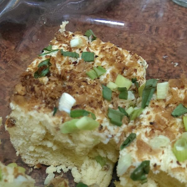 肉鬆蔥花鹹蛋糕：小胖馬迷 一起做