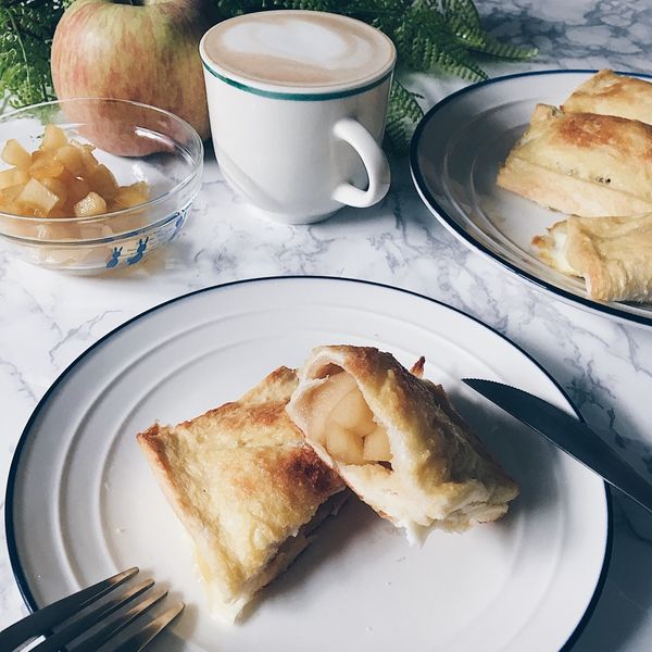 吐司蘋果派~~柔軟食感，真令人喜愛!! : 張芝菱一起做