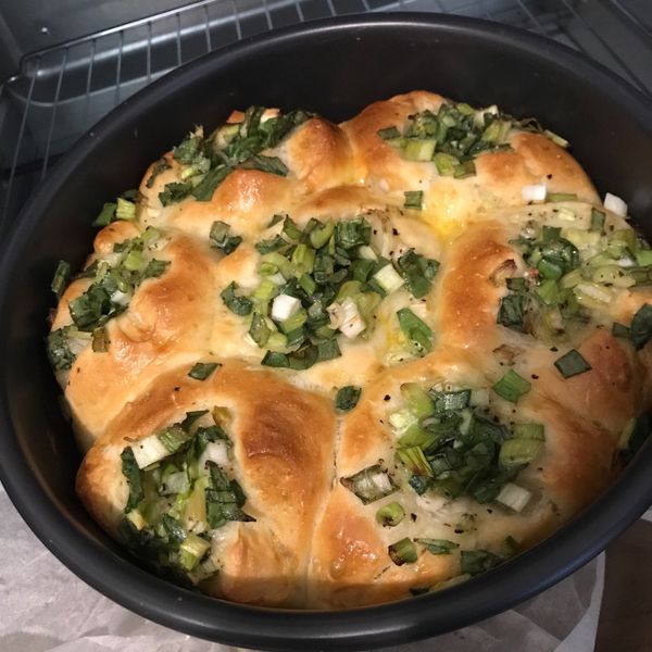 蔥花麵包 : Yuyu一起做