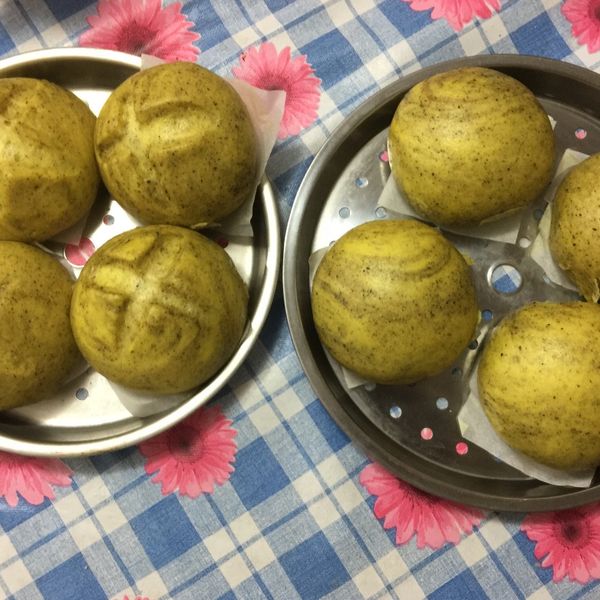 黑芝麻饅頭 : kuni一起做