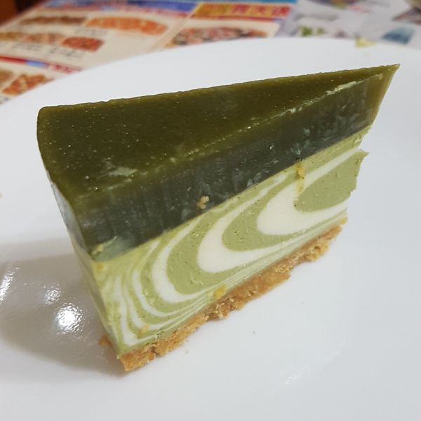 斑馬條紋日式抹茶乳酪蛋糕（6吋、免烤箱） : Flower Chang一起做