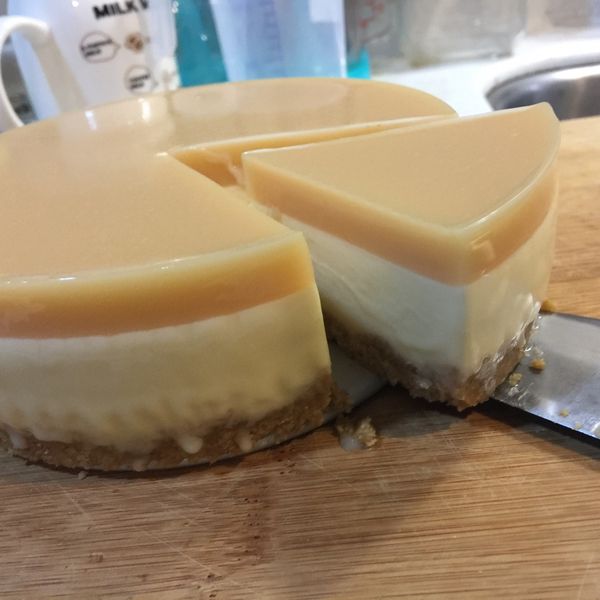 養樂多凍乳酪蛋糕（5吋、免烤箱） : 林玲一起做