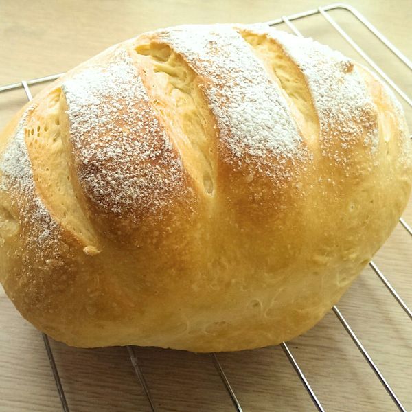 鄉村麵包(免揉)：食肴 一起做