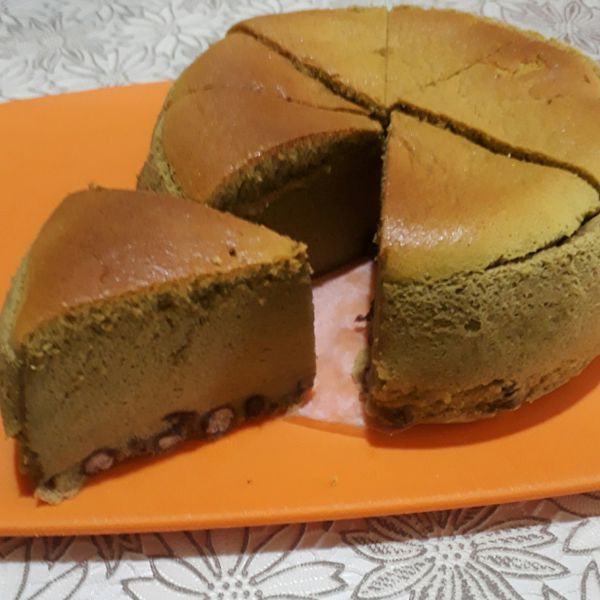 奶油抹茶紅豆棉花蛋糕：冰冰 一起做